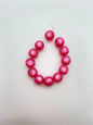 Round moon glow matte 10mm Pink Rose