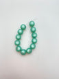 Round moon glow mat 10mm Vintage Turquoise