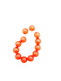 Round 10mm Paprika Opal  - IT-RD-0104-A