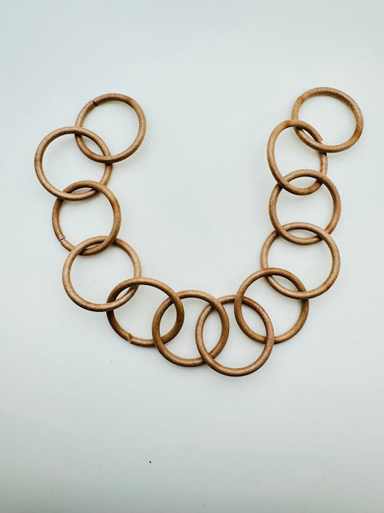 Resin Chain Link 14"x37mm Tan