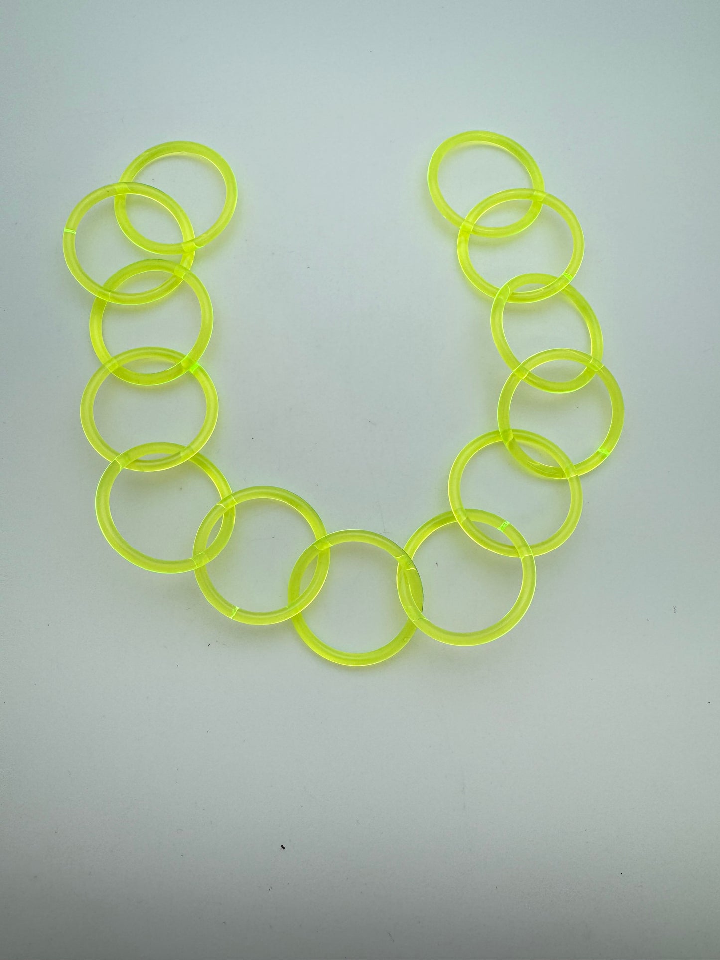 Resin Chain Link 14"x37mm Neon Yellow