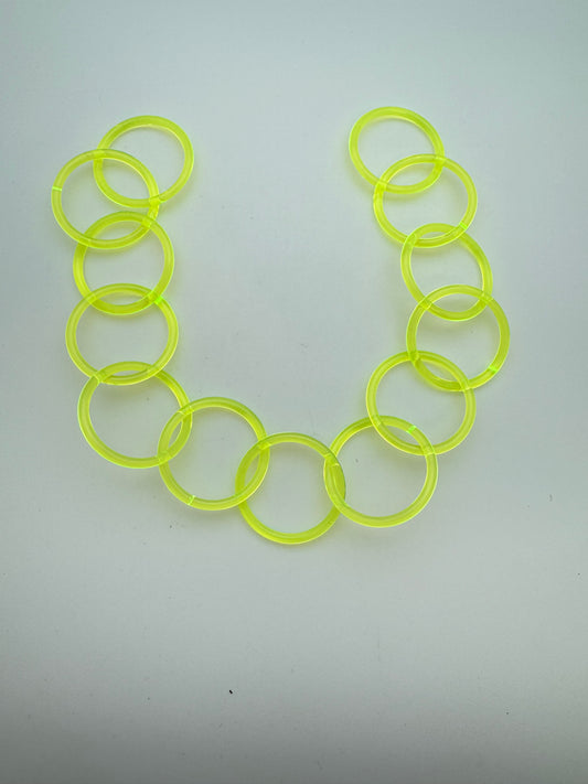 Resin Chain Link 14"x37mm Neon Yellow