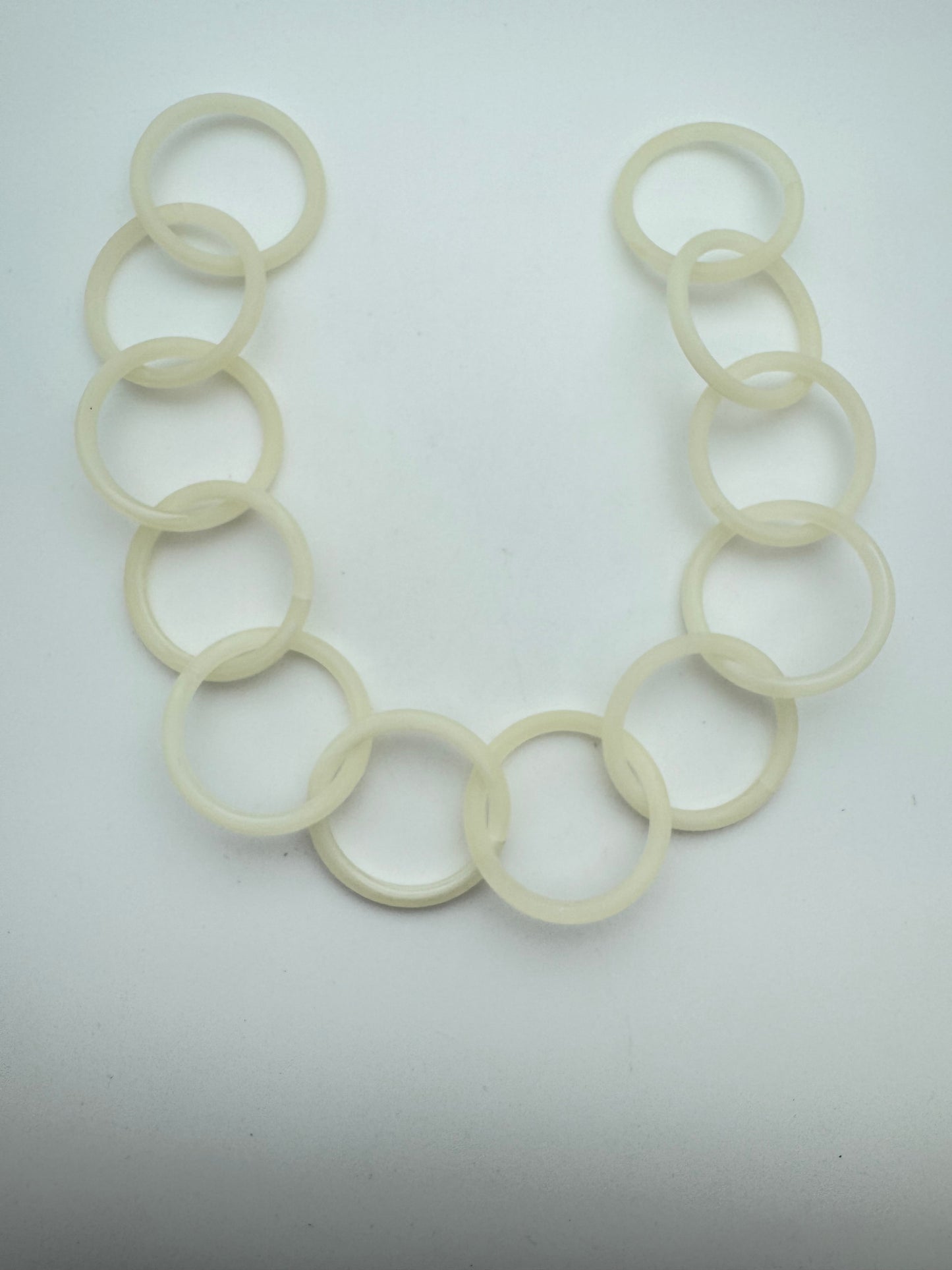 Resin Chain Link 14"x37mm Jonquil Matte