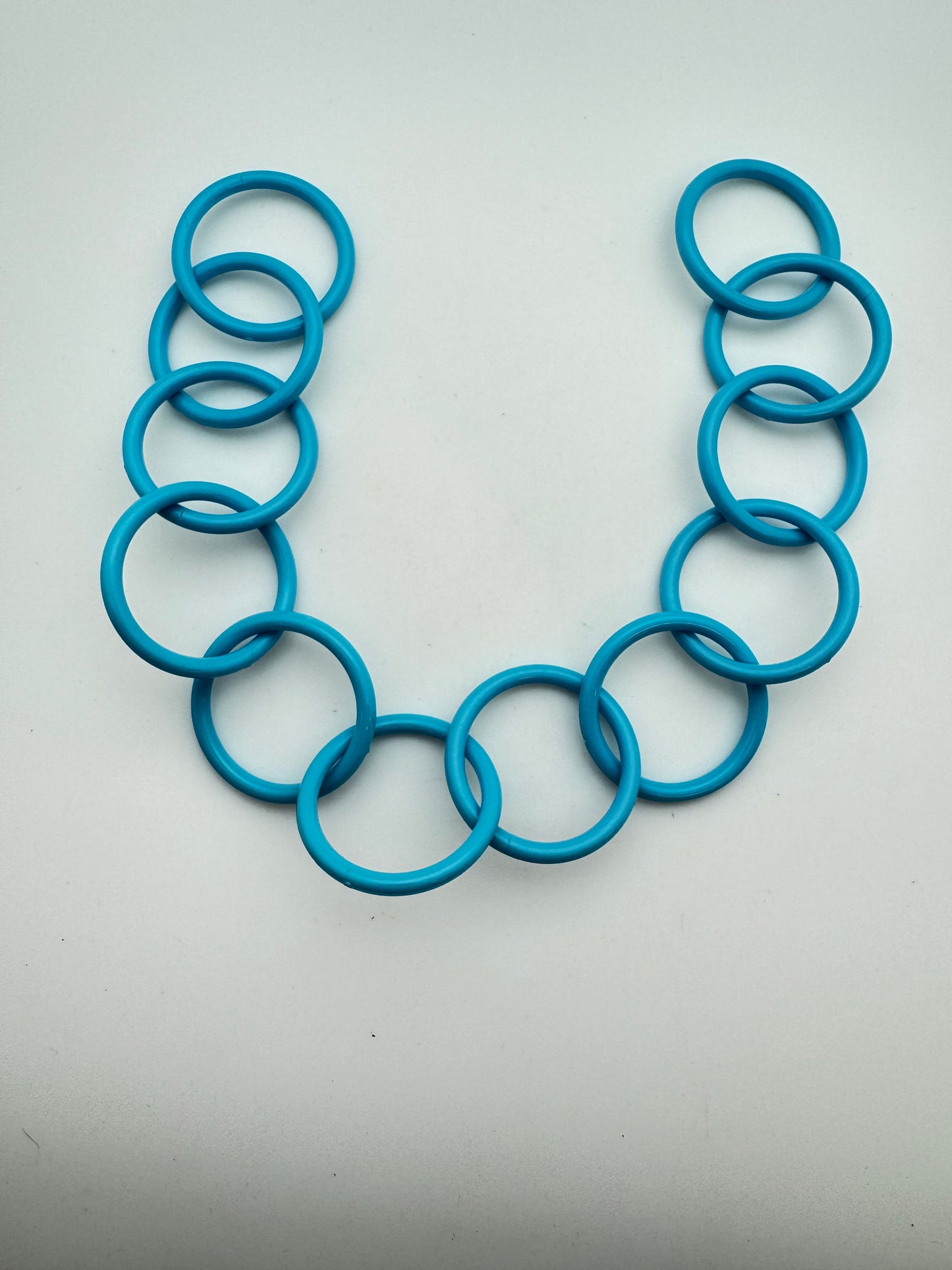 Resin Chain Link 14"x37mm Sky Blue