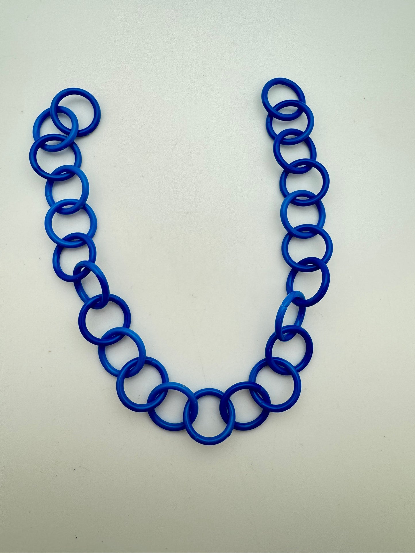 Resin Chain Link 12"x18mm Paris Blue