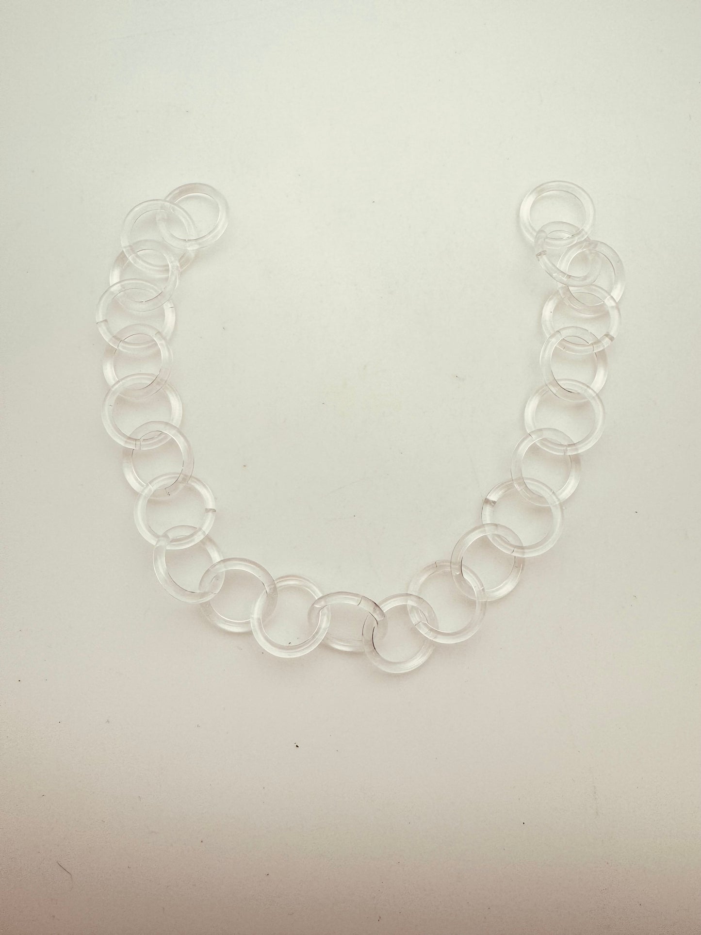 Resin Chain Link 12"x18mm Clear