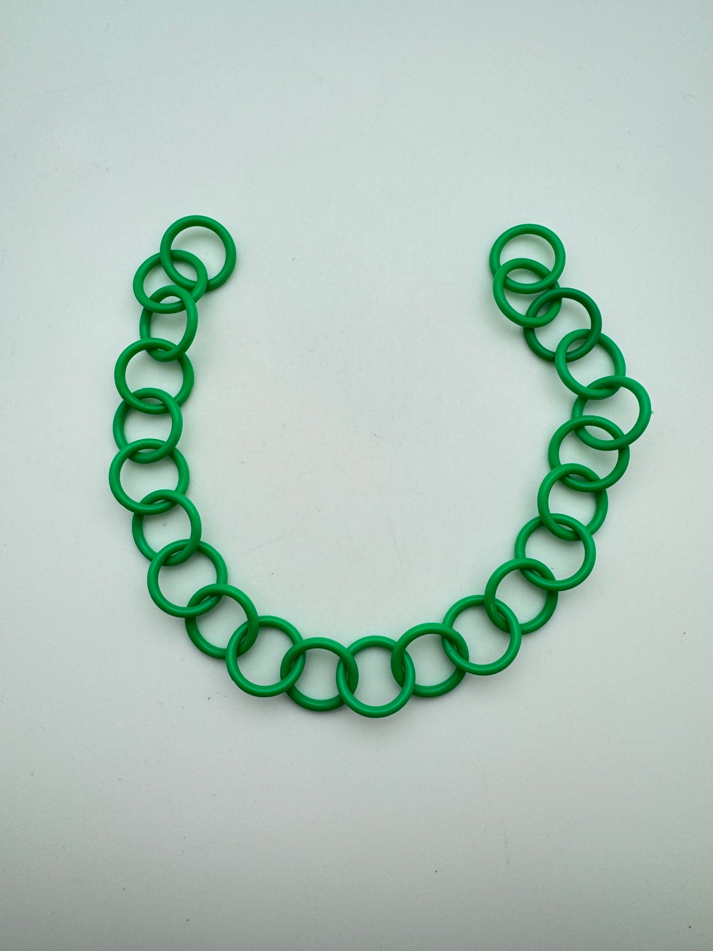 Resin Chain Link 12"x18mm Apple Green