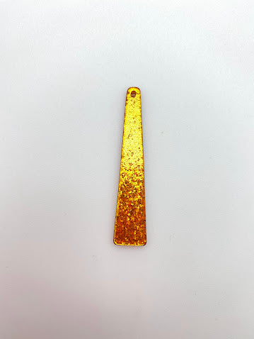 Laser cut piece 50mm Triangle - Amber