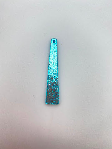 Laser cut piece 50mm Triangle Aqua