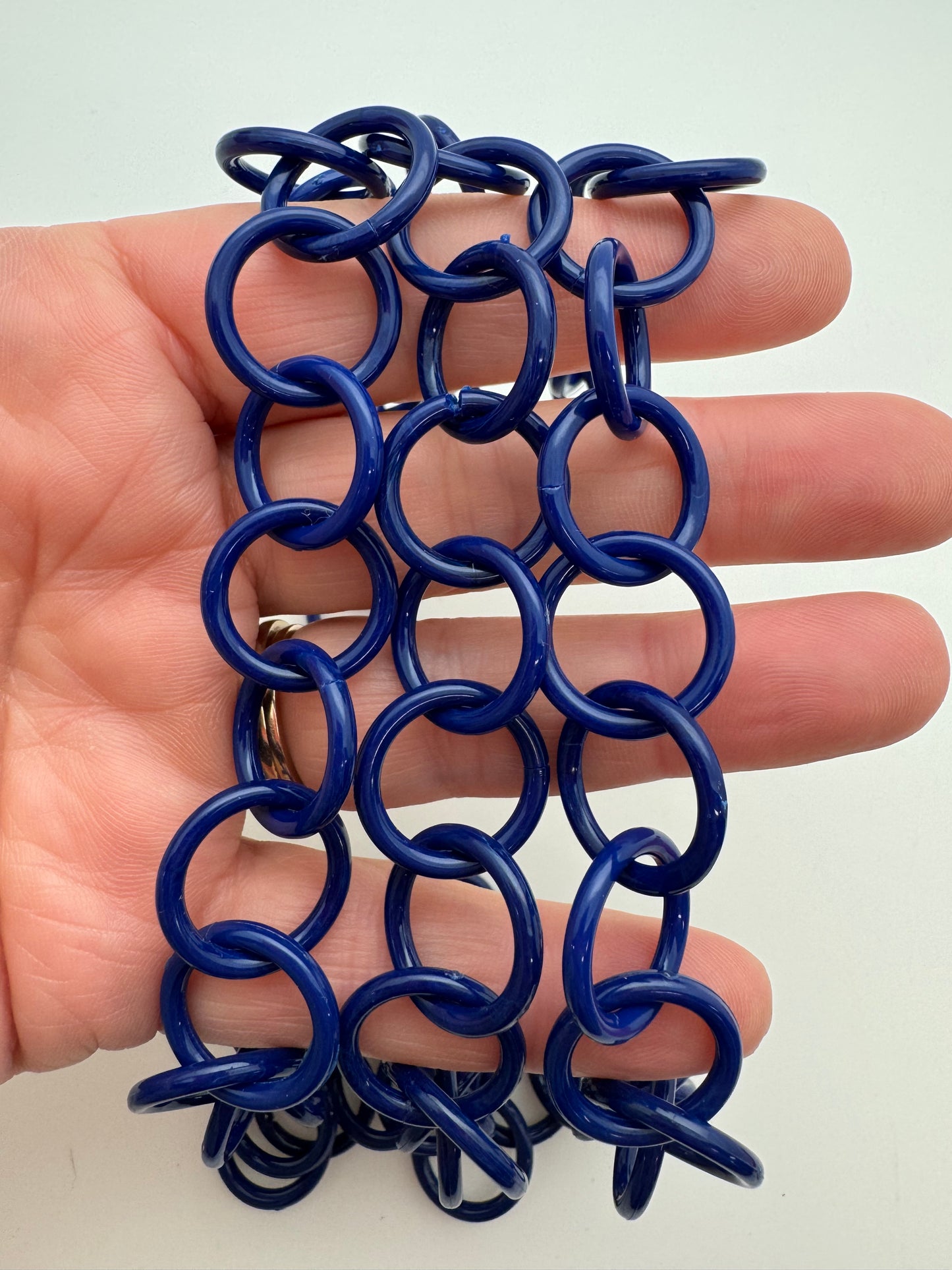 Resin Chain Link 12"x18mm Navy