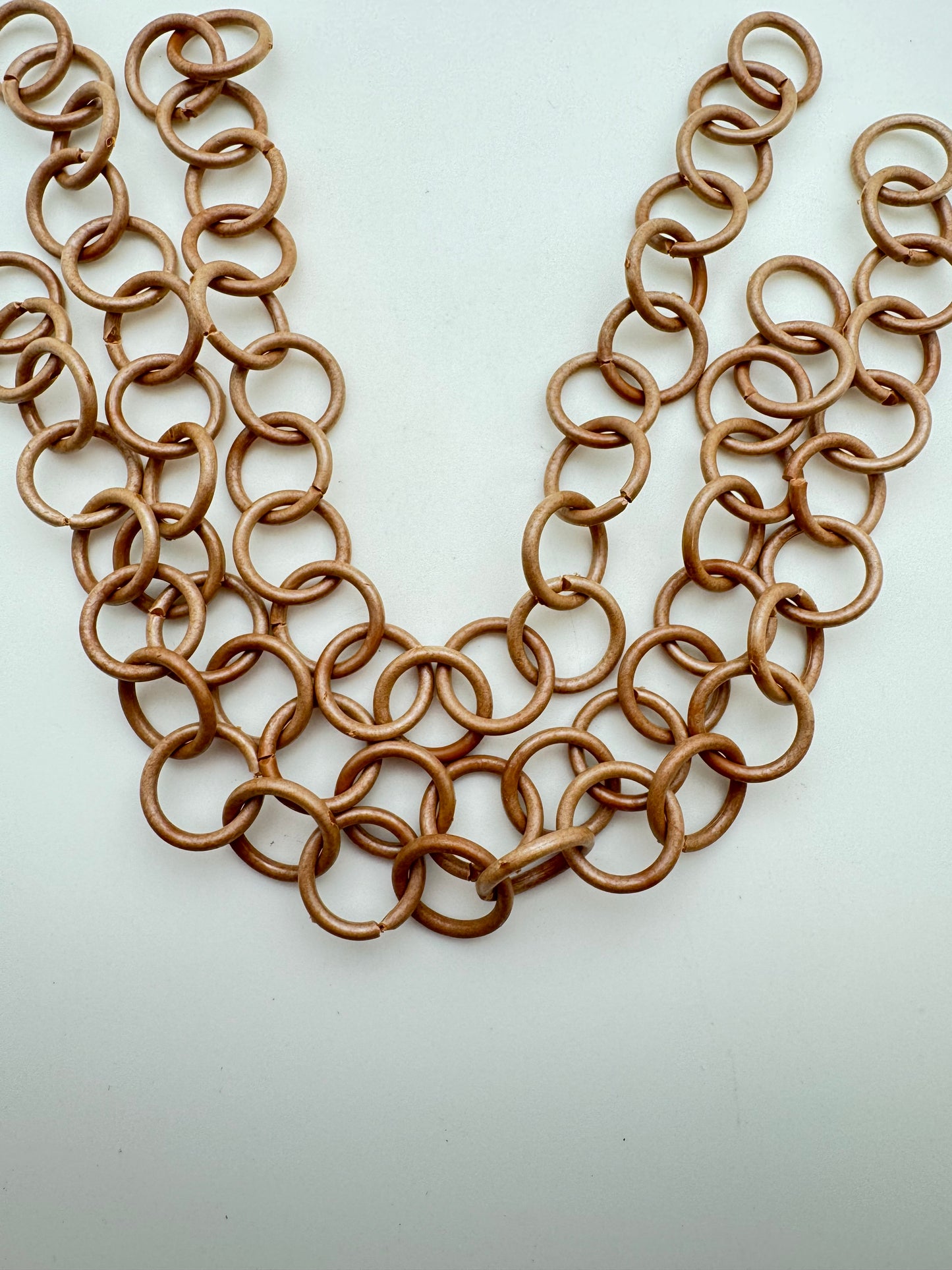 Resin Chain Link 12"x18mm Tan