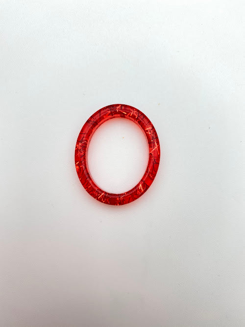 Oval Ring 33mm Cherry