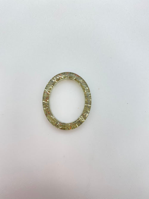 Oval Ring 33mm Olive