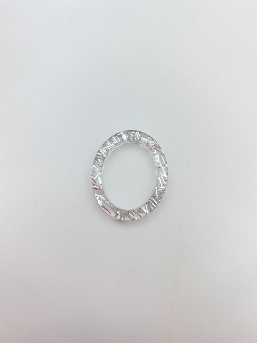 Oval Ring 33mm Silver