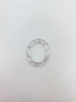 Oval Ring 33mm Silver