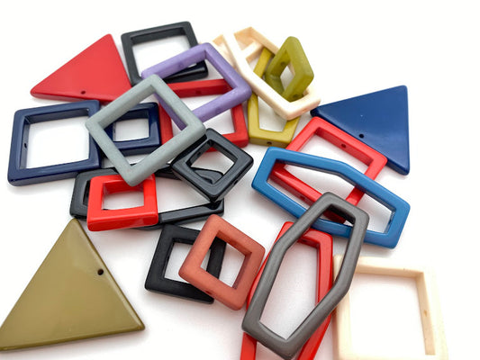 Square Frame 30mm Ruby Red Matte