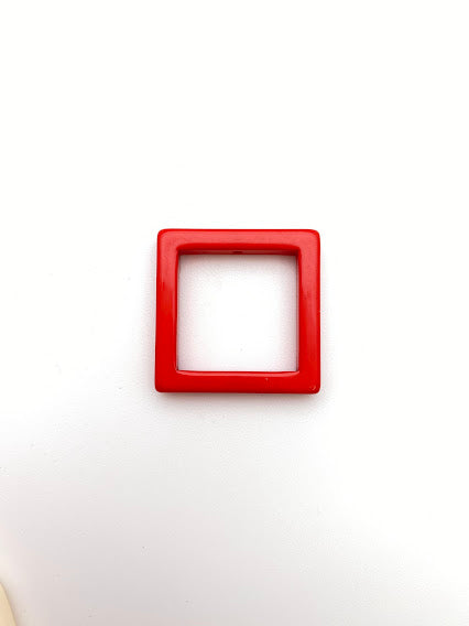 Square Frame 30mm Cherry Red