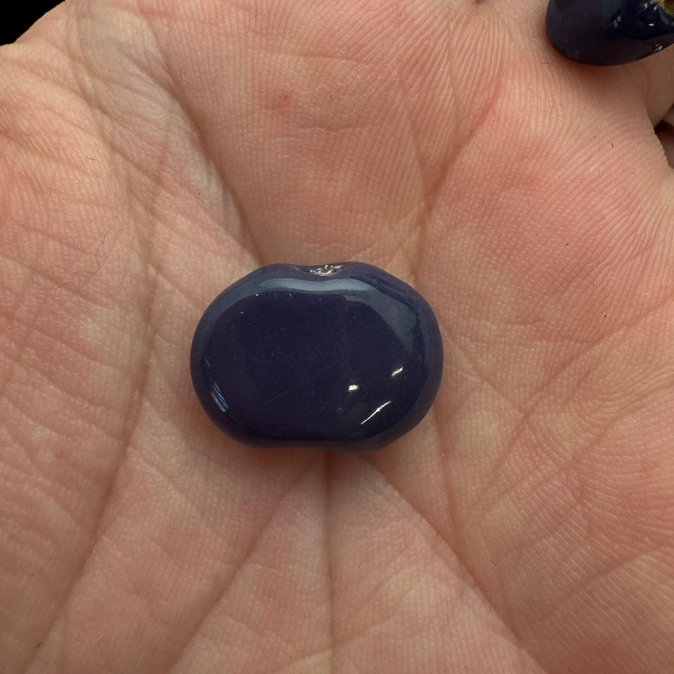 Kazuri Bead 10mm x 15mm Shale - Solid Colors