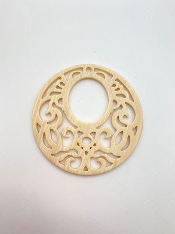 Filigree Circle 2.5” Ivory - CD-0046-E