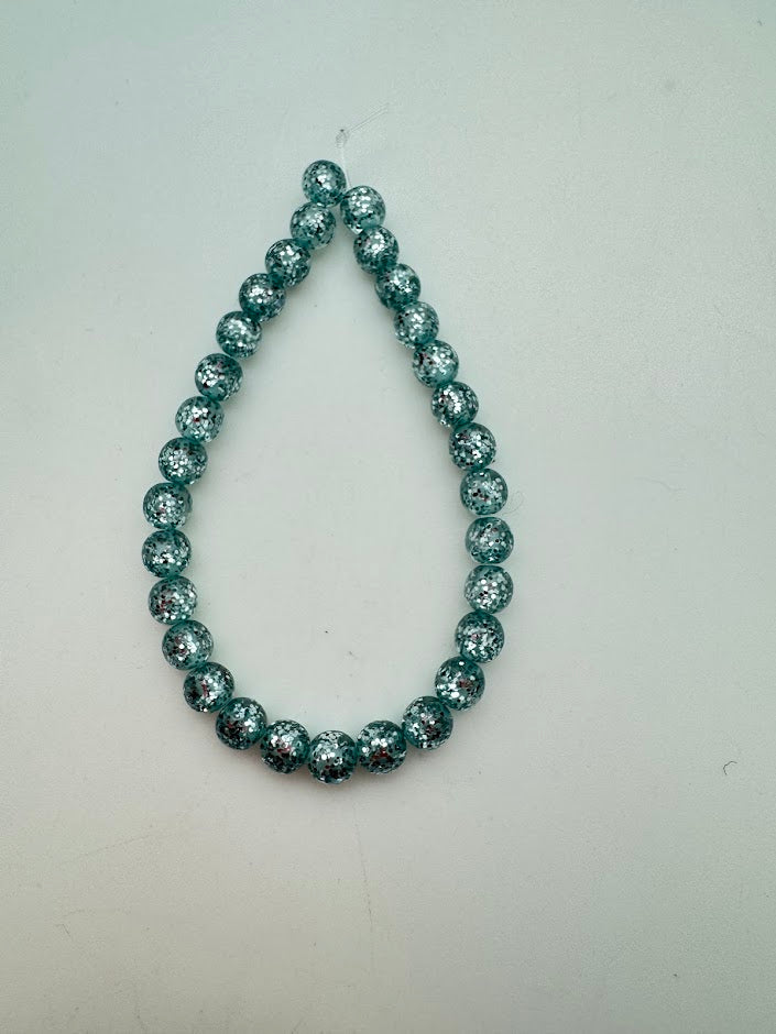 Round Glitter 6mm Pioggia