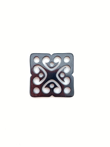 Filigree Square 33mm Jet