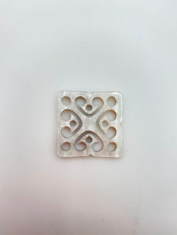 Filigree Square 33mm Silver
