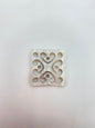 Filigree Square 33mm Silver