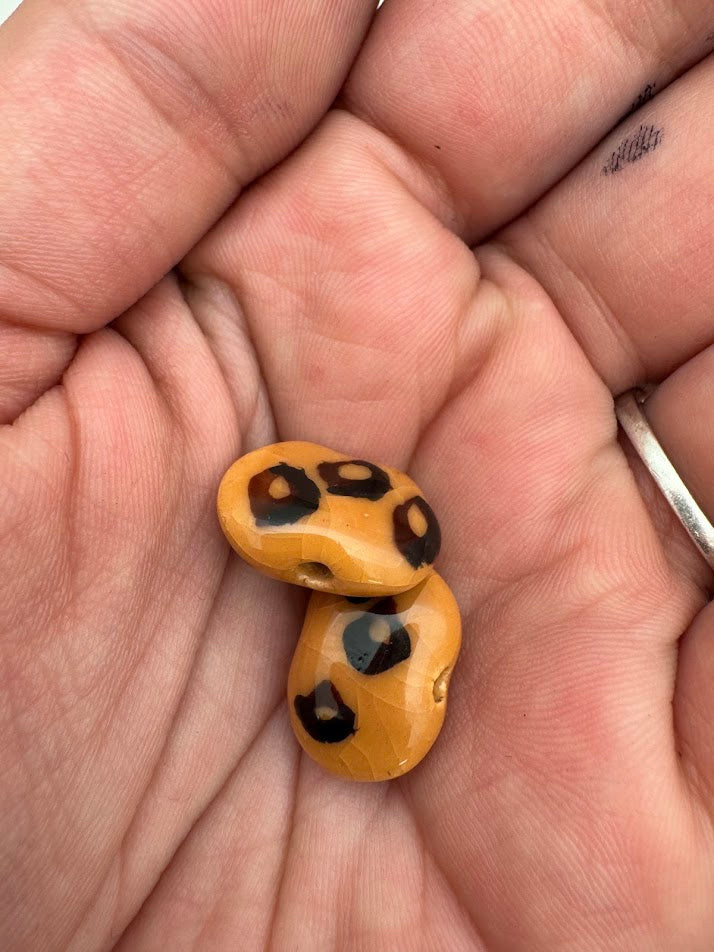 Kazuri Bead 10mm x 15mm Shale - Multicolor