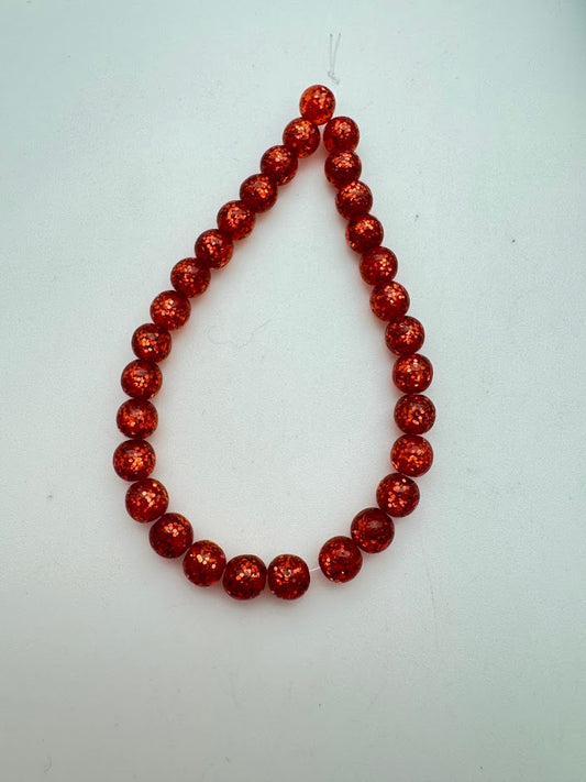 Round 6mm Glitter Ribes