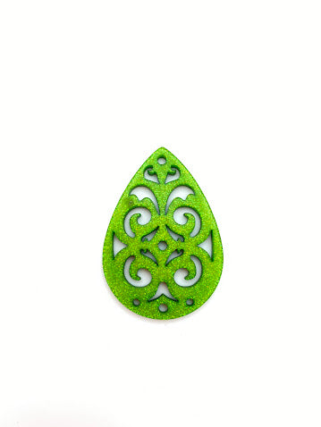Filigree Tear Drop 49mm Kiwi