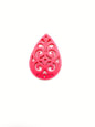 Filigree Tear Drop 49mm Hot Pink