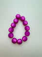 Round 10mm Moon glow matte Magenta