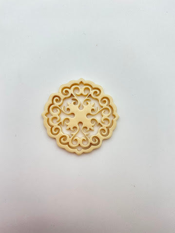 Filigree Circle 45mm Ivory