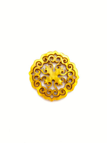 Filigree Circle 45mm Saffron