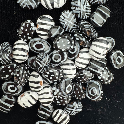 Kazuri Bead 10mm x 15mm Shale - Multicolor