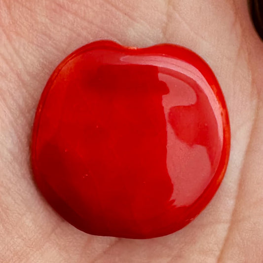 Kazuri Bead Pitapat - 21mm Lentil - Solid Color