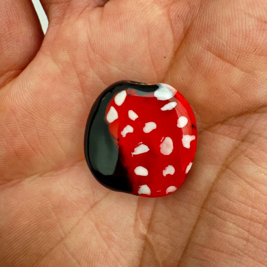 Kazuri Bead Pitapat - 21mm Lentil - Three Color