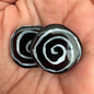 Kazuri Bead Pitapat - 21mm Lentil - Blacks & Whites