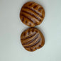 Kazuri Bead Pitapat - 21mm Lentil - Carved
