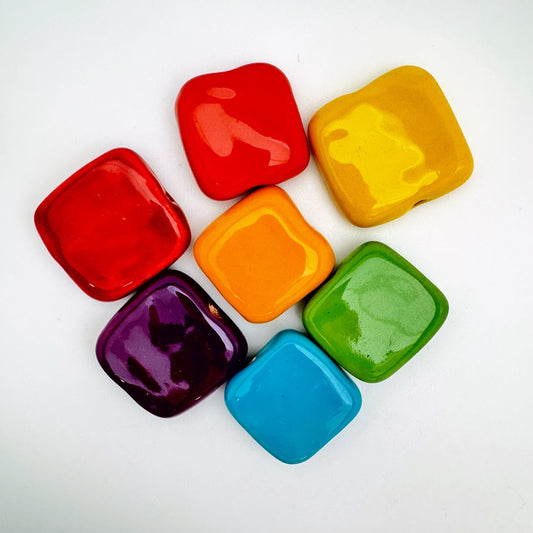 Kazuri Square Bead 25mm