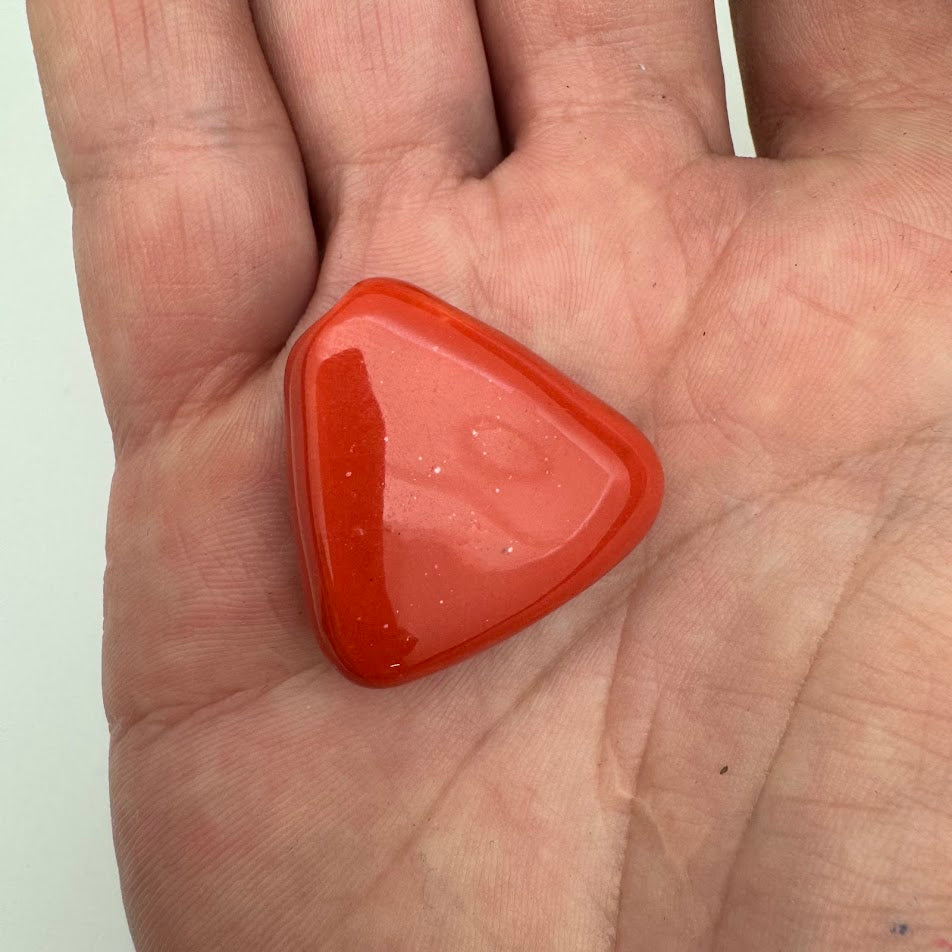 Kazuri Bead Flat Triangle 25mm
