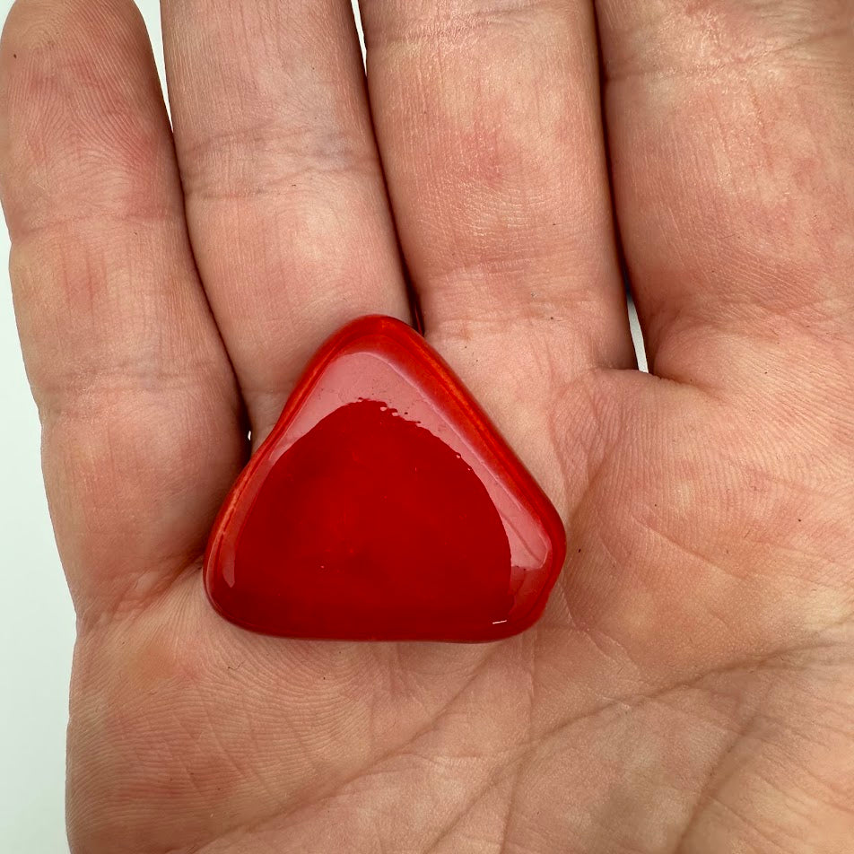 Kazuri Bead Flat Triangle 25mm