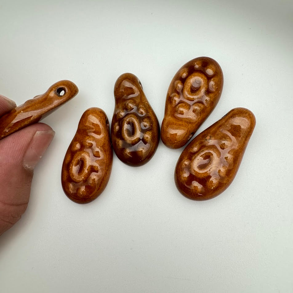 Kazuri Bead Pendant Drop 30mm