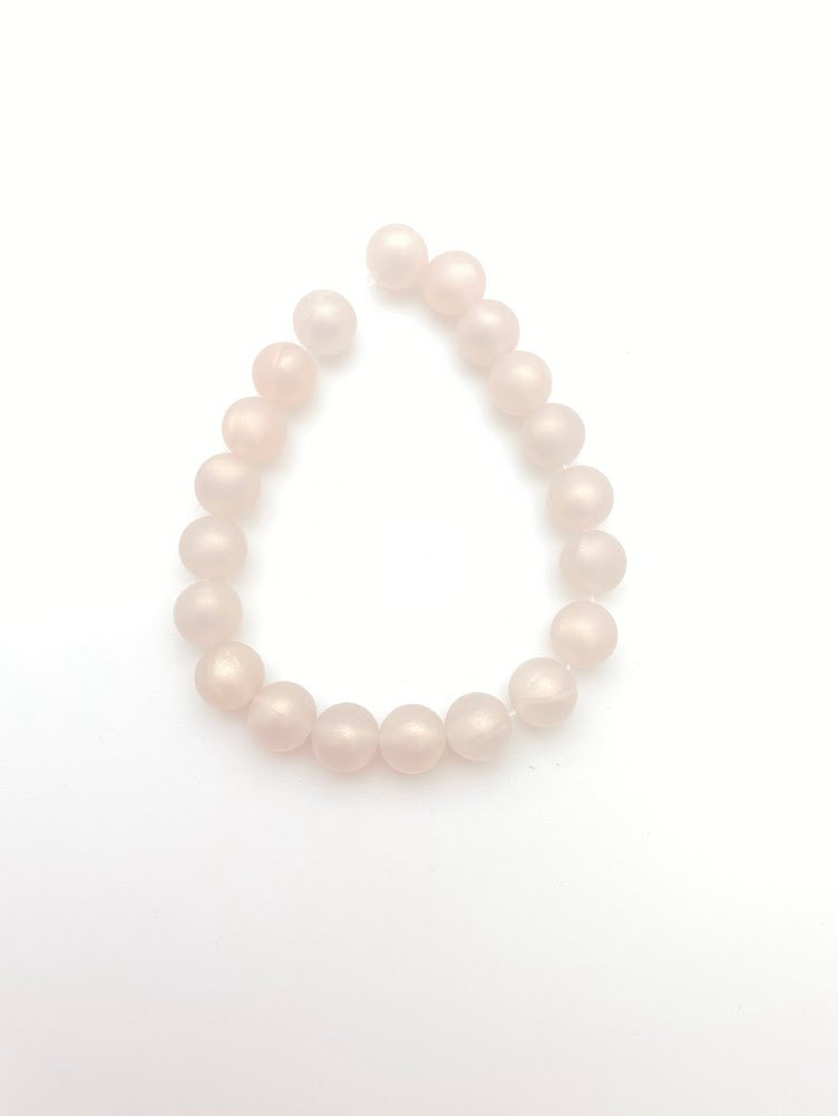 Round 10mm Light Pink AB Matte