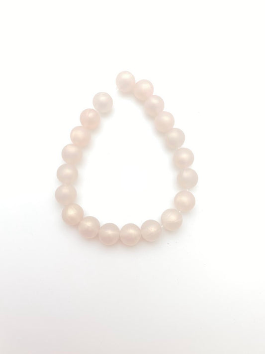 Round 10mm Light Pink AB Matte