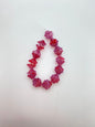 Flower Cap 10mm Raspberry Marble