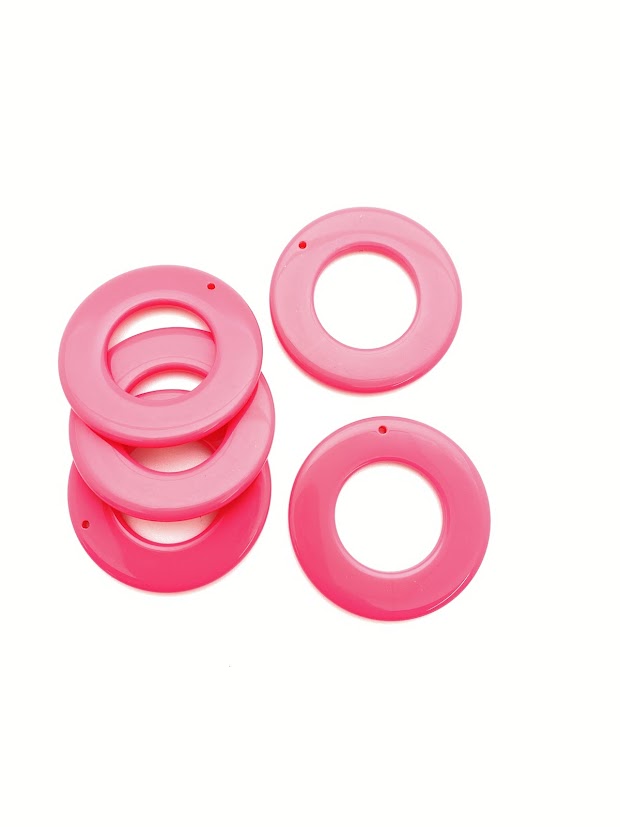 Ring Drop 37mm Pink