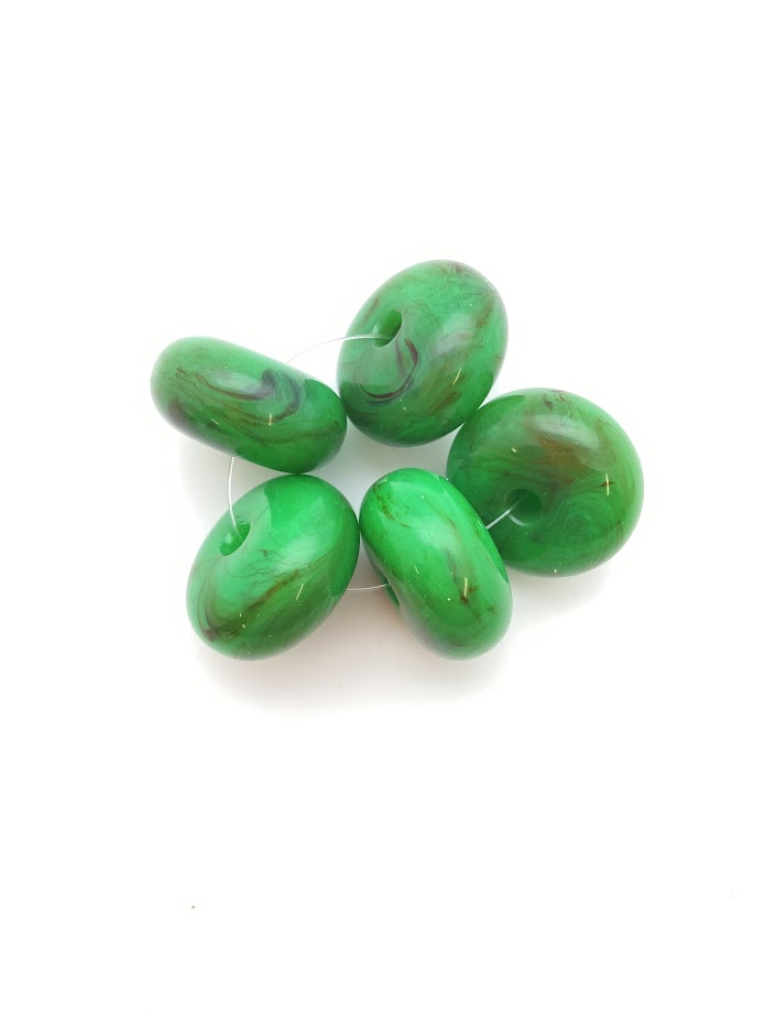 Donut 25mm Green Marble - FY-0083-D