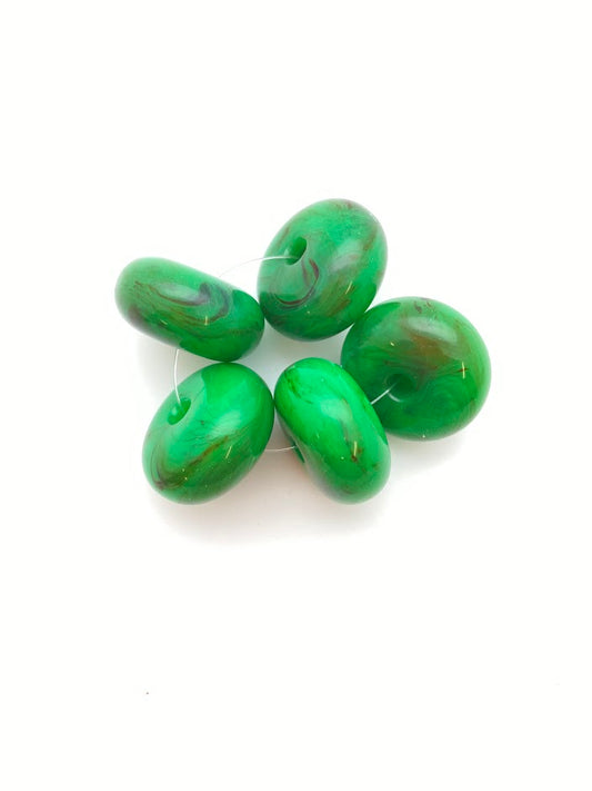 Donut 25mm Green Marble - FY-0083-D
