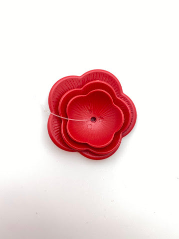 Flower Set 48,38,28mm Red